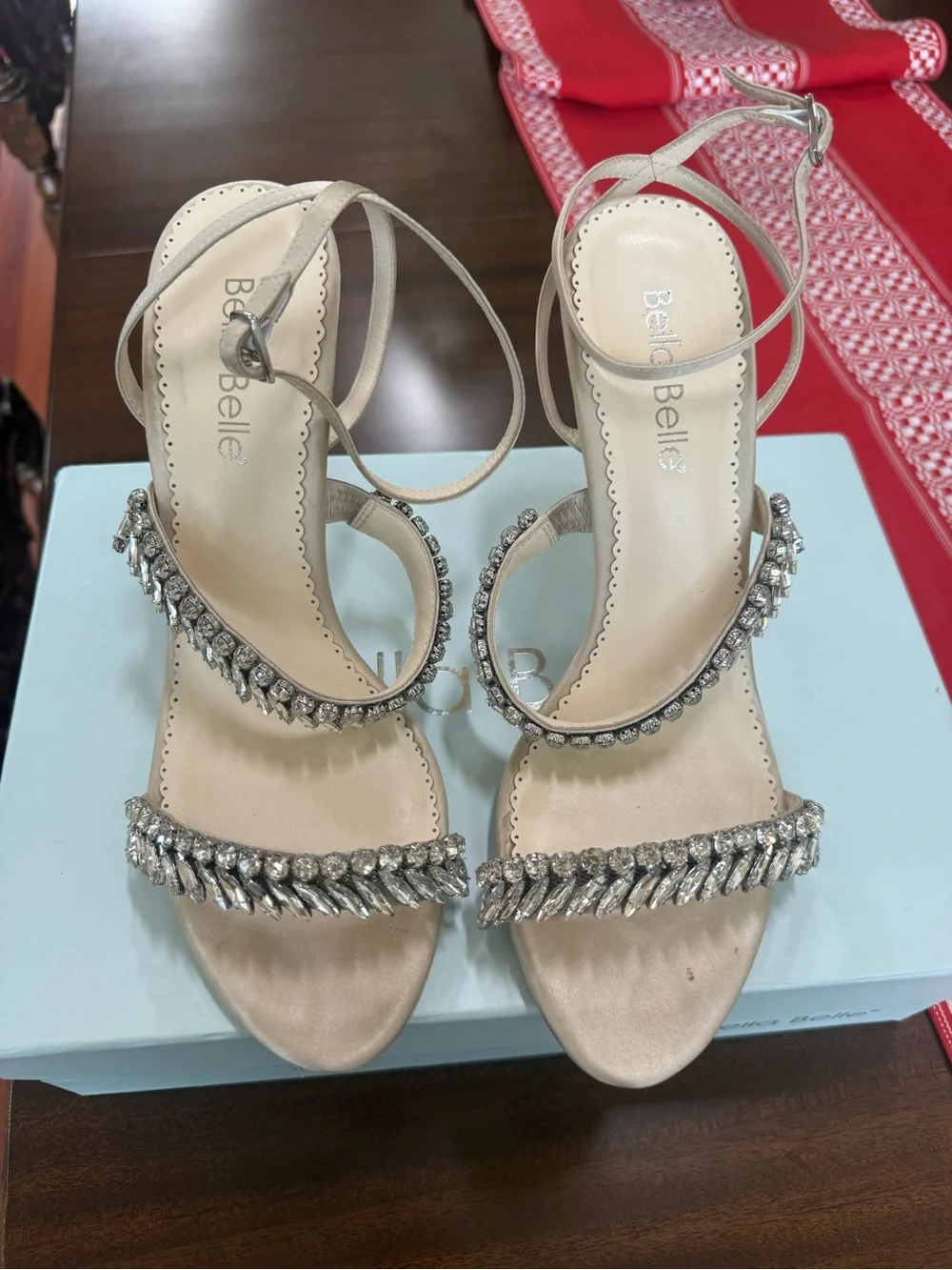 Bella Belle Bridal Crystal-Embellished Ankle-Strap Sandal - Women